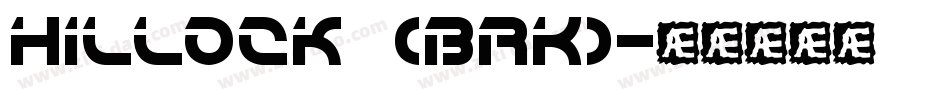 Hillock (BRK)字体转换